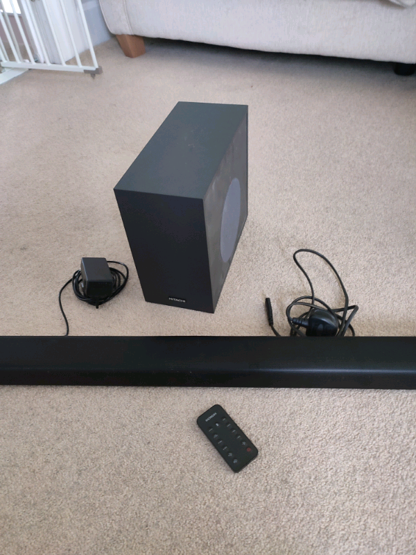 Hitachi 2.1 soundbar with wireless 